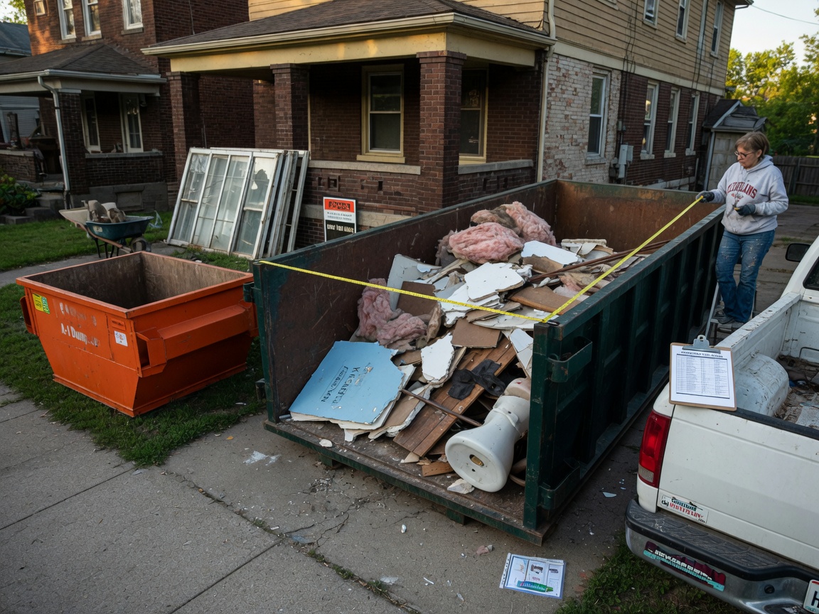 Sizing a Dumpster for Cleveland Home Renovations